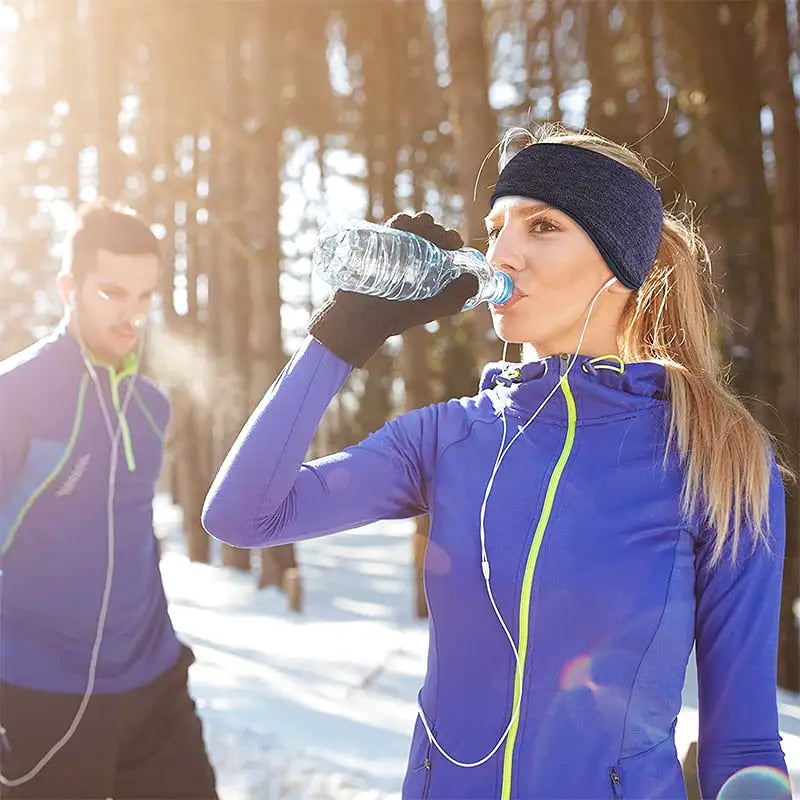 Bandeaux Chauffe-oreilles Pour l'hiver Froid Réchauffement de l'oreille  Bandeau Antidérapant Pour Femmes Hommes Unisexe Course Ski Marche Sports