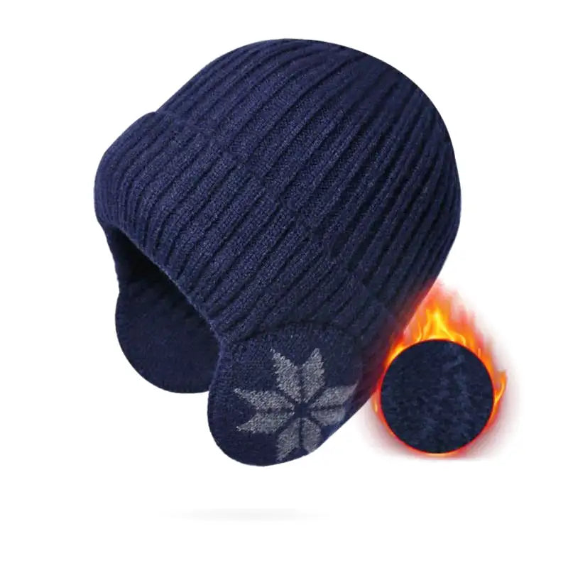 LZPCarra Bonnet avec cache-oreilles pour femme - Chapeau d'hiver en tricot  acrylique doublé de soie - Doux - Décontracté - Chaud - Avec cache-oreilles  - Pour femme, café, taille unique : : Mode
