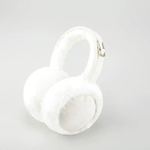 Cache-oreilles en mouton rasé blanc