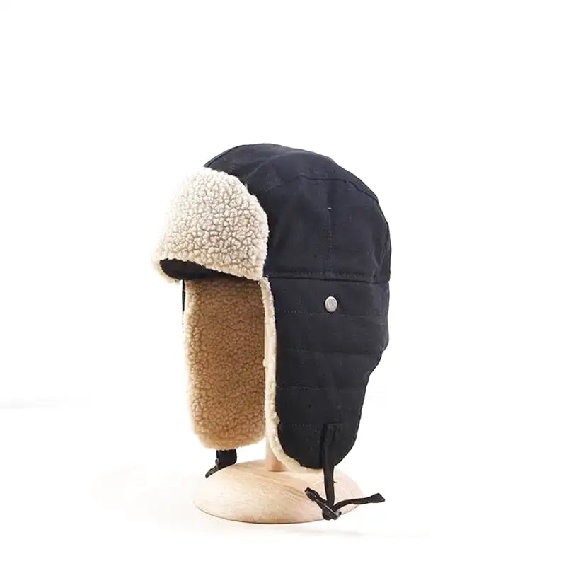 CUTeFiorino Bonnet homme cache-oreilles femme homme hiver protection froid  chapeau de ski extérieur casquette polaire réversible coupe-vent bonnet